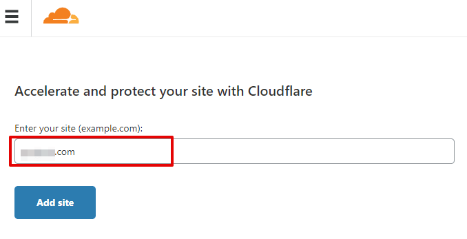 Ajouter un site web sur Cloudflare